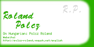 roland polcz business card